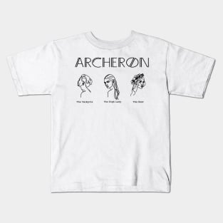 ACOTAR Archeron Sisters Minimalist Kids T-Shirt